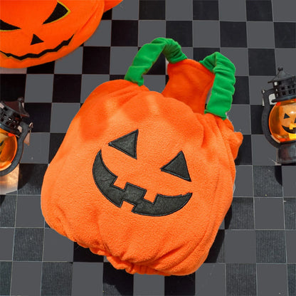 Funny Dog Halloween Christmas Pumpkin Lantern Transformation Outfit Halloween Dog Cat Two Legged Pet Cute Pumpkin Hat Dog Jacket